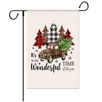 Christmas Decoration Garden Double Sided Printing Outdoor Decoration Cartoon Banner sku image 2