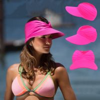 Mujeres Moda Color Sólido Aleros Anchos Sombrero Para El Sol main image 5