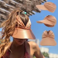 Women's Fashion Solid Color Wide Eaves Sun Hat main image 4