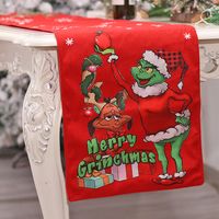 Weihnachten Retro Weihnachtsbaum Brief Schneeflocke Tuch Nicht Gewebt Familientreffen Tischdecke 1 Stück sku image 1