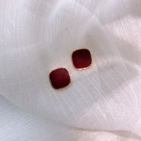 Simple Style Geometric Rhinestone Artificial Gemstones Earrings 1 Pair main image 4