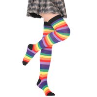 Women's Fashion Stripe Acrylic Over The Knee Socks sku image 16