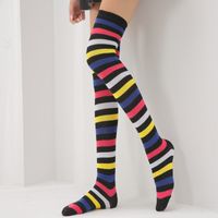 Women's Fashion Stripe Acrylic Over The Knee Socks sku image 4