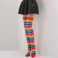 Women's Fashion Stripe Acrylic Over The Knee Socks main image 5