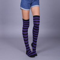 Women's Fashion Stripe Acrylic Over The Knee Socks sku image 3