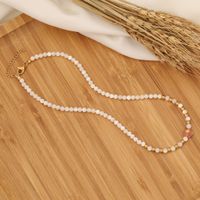 Fashion Star Stainless Steel Shell Pearls Handmade Necklace 1 Piece sku image 2