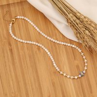 Fashion Star Stainless Steel Shell Pearls Handmade Necklace 1 Piece sku image 4
