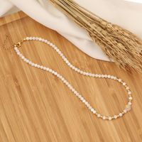 Fashion Star Stainless Steel Shell Pearls Handmade Necklace 1 Piece sku image 5