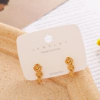 Fashion Bow Knot Alloy Plating Inlay Artificial Gemstones Women's Ear Studs 1 Pair sku image 18