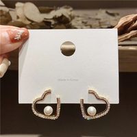 Fashion Bow Knot Alloy Plating Inlay Artificial Gemstones Women's Ear Studs 1 Pair sku image 55