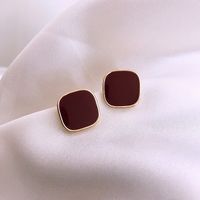 Fashion Bow Knot Alloy Plating Inlay Artificial Gemstones Women's Ear Studs 1 Pair sku image 1