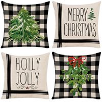 Fashion Christmas Tree Letter Elk Polyester Pillow Cases main image 4