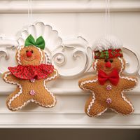 Weihnachts Niedliche Lebkuchen Nicht Gewebte Party Hängende Ornamente main image 5