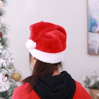 Christmas Fashion Solid Color Cloth Party Christmas Hat main image 5