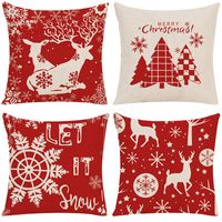 Fashion Christmas Tree Letter Elk Polyester Pillow Cases main image 5