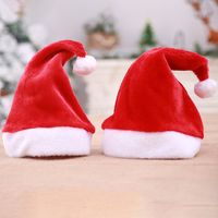Christmas Fashion Solid Color Cloth Party Christmas Hat main image 1
