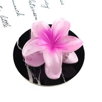 Fairy Style Flower Synthetic Resin Stoving Varnish Hair Claws sku image 42