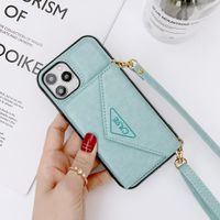 Basic Solid Color Pu Leather Plastic  Iphone Phone Cases main image 5