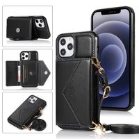 Basic Solid Color Pu Leather Plastic  Iphone Phone Cases main image 4