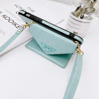 Basic Solid Color Pu Leather Plastic  Iphone Phone Cases main image 3