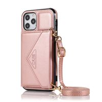 Basic Solid Color Pu Leather Plastic  Iphone Phone Cases main image 2