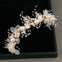 Mode Blume Legierung Perle Haarband main image 3