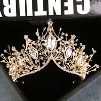 Fashion Crown Alloy Plating Rhinestones Crown sku image 2