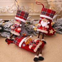 Christmas Fashion Santa Claus Snowman Cloth Party Christmas Socks 1 Piece main image 4