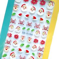 Simple Style Santa Claus Paper Nail Patches 1 Piece main image 2