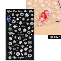 Simple Style Santa Claus Paper Nail Patches 1 Piece sku image 10
