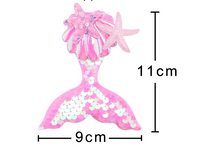 Sweet Fish Tail Plastic Sequins Inlay Shell Hair Clip 1 Piece main image 2