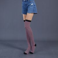 Women's Fashion Stripe Acrylic Over The Knee Socks sku image 22