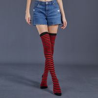 Women's Fashion Stripe Acrylic Over The Knee Socks sku image 24