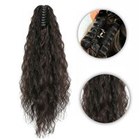 Women's Fashion Brown Gold Black Holiday High Temperature Wire Long Curly Hair Wigs main image 6
