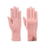 Women's Fashion Solid Color Imitation Dehaired Angora Gloves 1 Pair main image 3