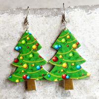 Cute Christmas Tree Gingerbread Arylic Women's Earrings 1 Pair sku image 6