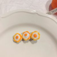 Cute Poached Egg Plastic Hair Clip sku image 7
