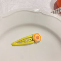 Cute Poached Egg Plastic Hair Clip sku image 1