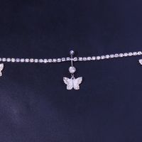 Fashion Butterfly Alloy Plating Rhinestones Women's Waist Chain main image 4