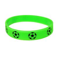 Fashion Circle Football Silica Gel Unisex Bracelets main image 5