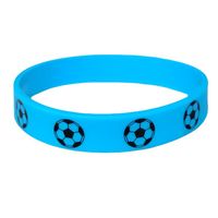 Fashion Circle Football Silica Gel Unisex Bracelets main image 4