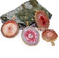 Bohemian Flower Agate Pendant Necklace sku image 3