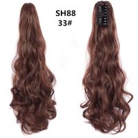 Women's Fashion Multicolor Brown Black Party High Temperature Wire Long Curly Hair Wigs sku image 6