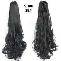 Women's Fashion Multicolor Brown Black Party High Temperature Wire Long Curly Hair Wigs sku image 4