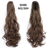 Women's Fashion Multicolor Brown Black Party High Temperature Wire Long Curly Hair Wigs sku image 3