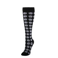 Women's Cool Style Skull Nylon Over The Knee Socks 2 Pieces sku image 8