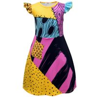 Fashion Abstract Ruffles Polyester Girls Dresses sku image 1