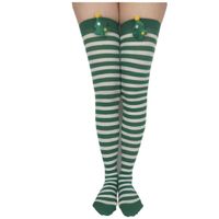 Women's Sweet Stripe Solid Color Polyester Rib-knit Over The Knee Socks 2 Pieces sku image 13