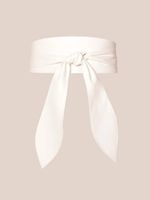 Fashion Solid Color Pu Leather Bowknot Women's Leather Belts 1 Piece sku image 2