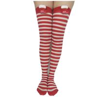 Women's Sweet Stripe Solid Color Polyester Rib-knit Over The Knee Socks 2 Pieces sku image 4